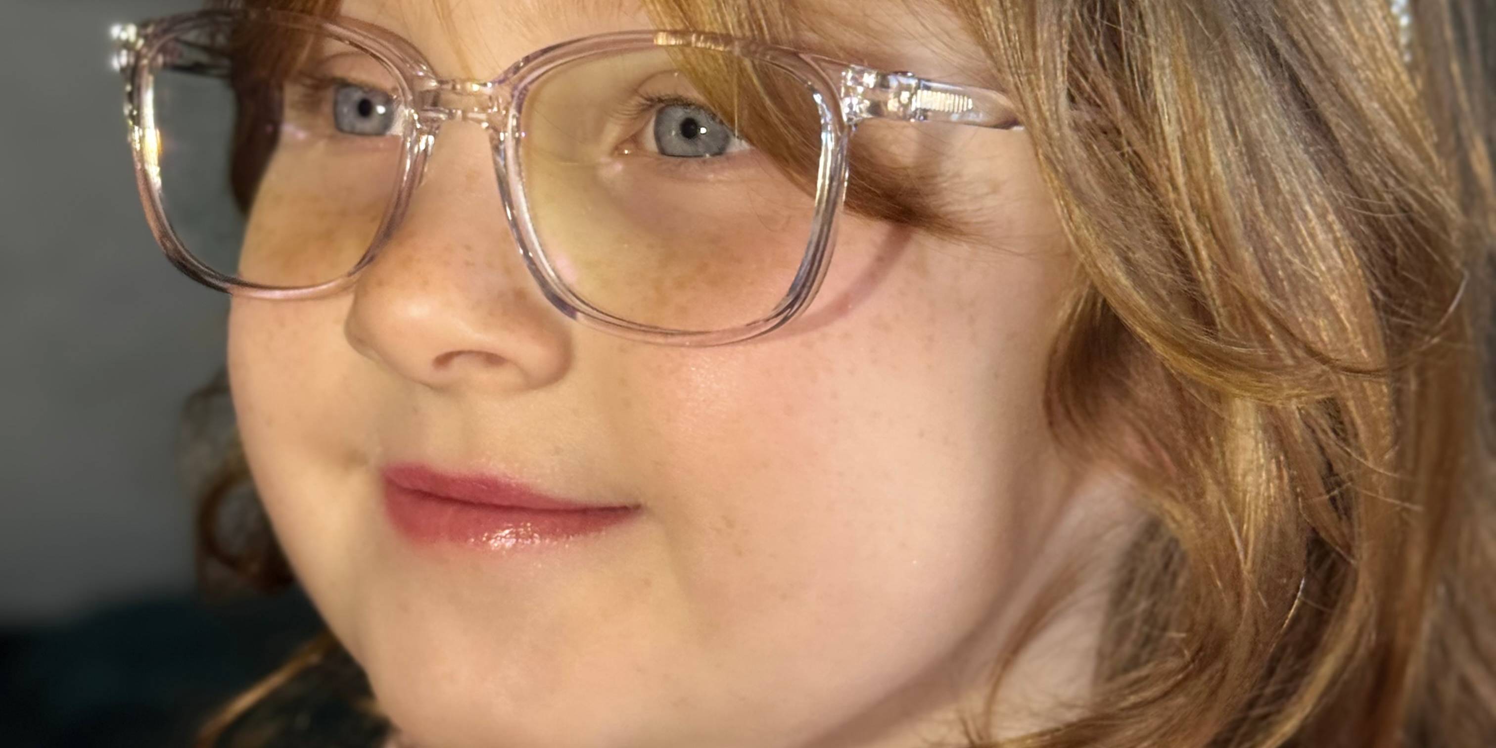 Clear Purple Fareed (Age 7-9) Glasses - Kids Glasses