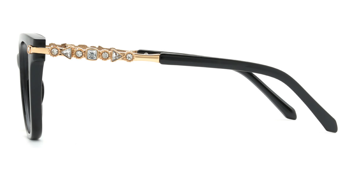 Black Yuki Glasses - Rectangle Glasses