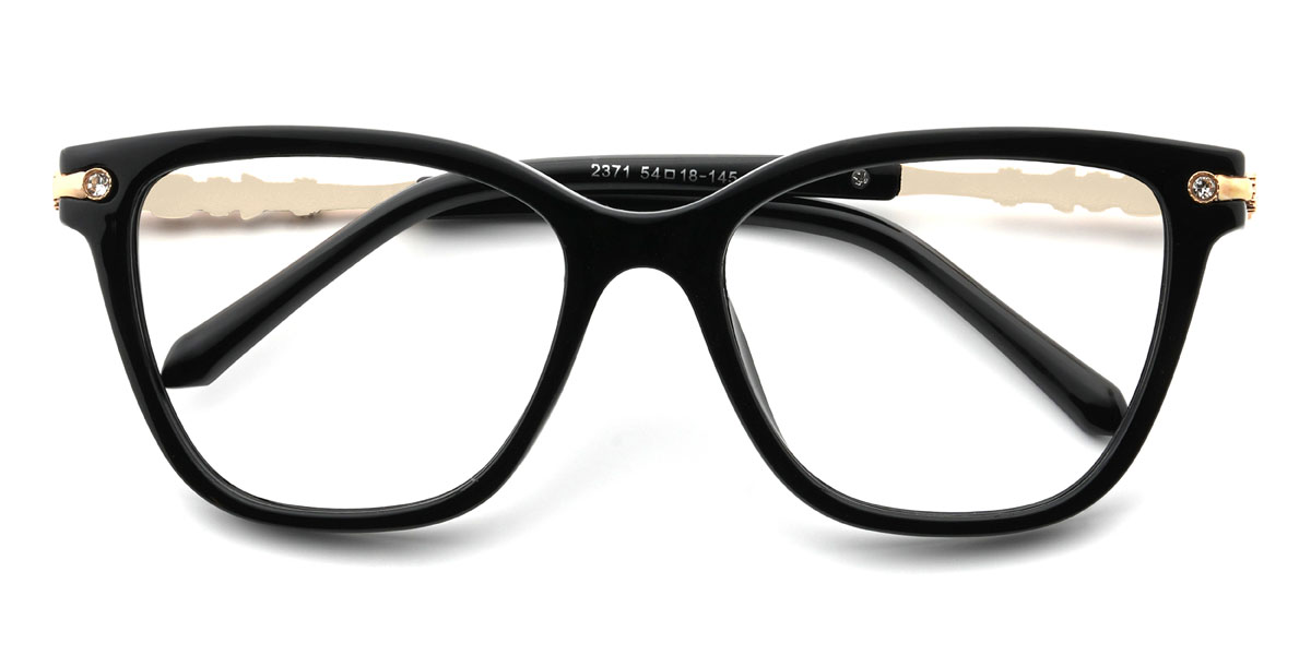 Black Yuki Glasses - Rectangle Glasses