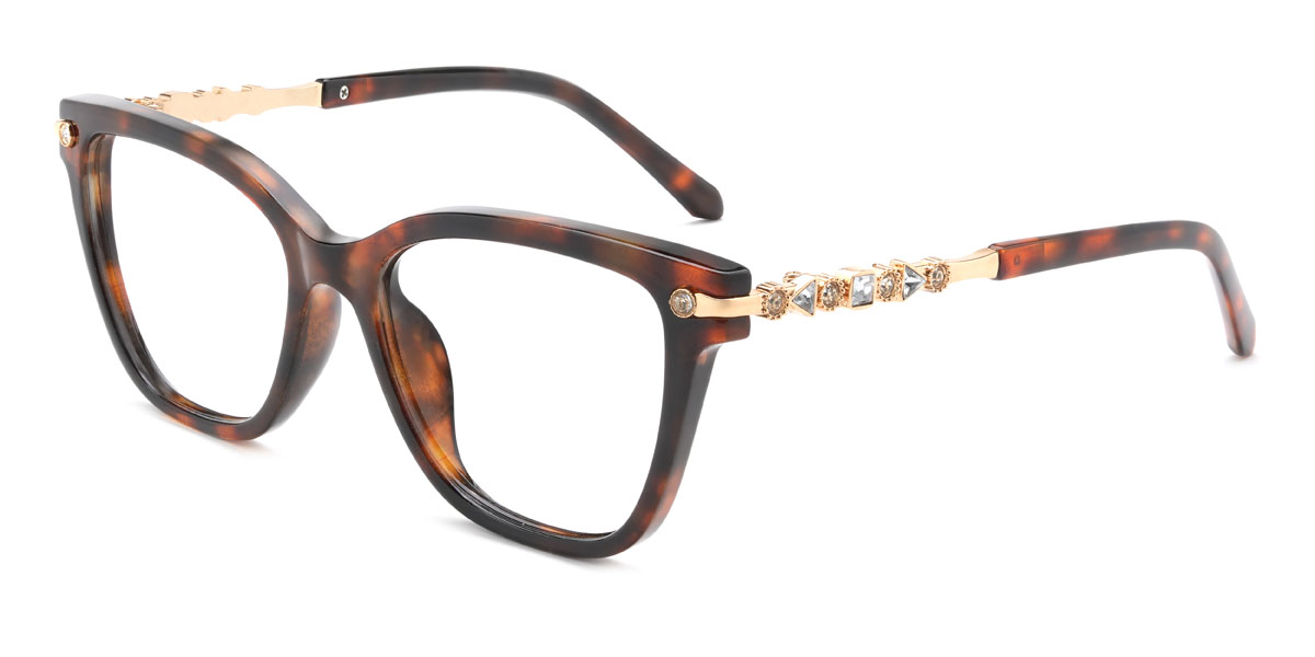 Tortoiseshell Yuki Glasses - Rectangle Glasses