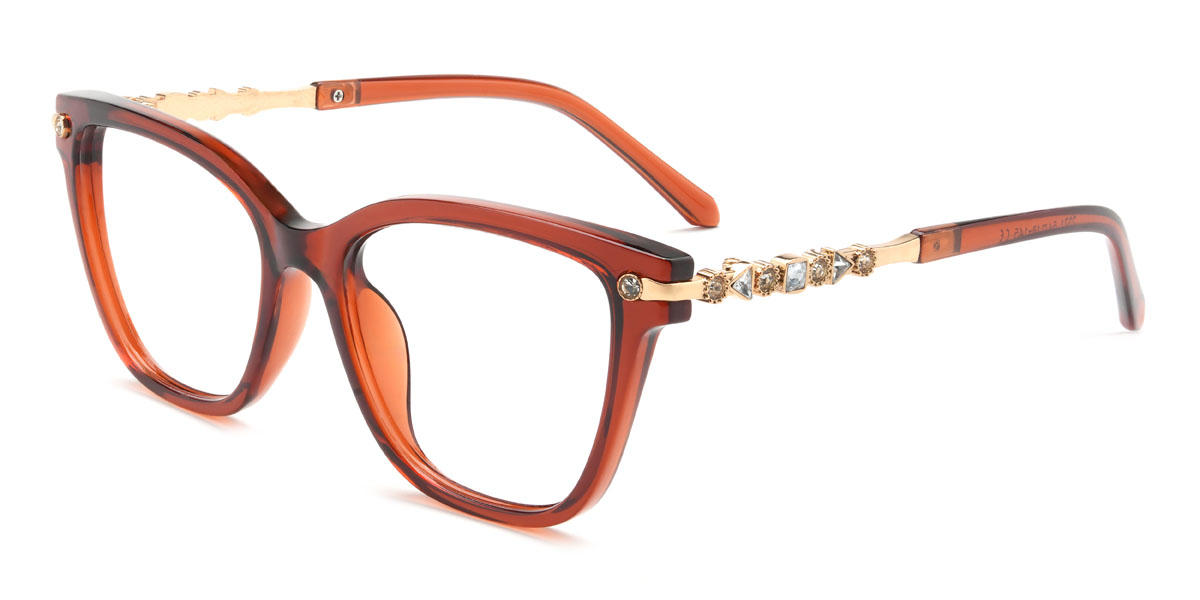 Tawny Yuki Glasses - Rectangle Glasses