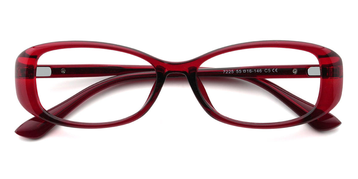 Red Wendy Glasses - Rectangle Glasses