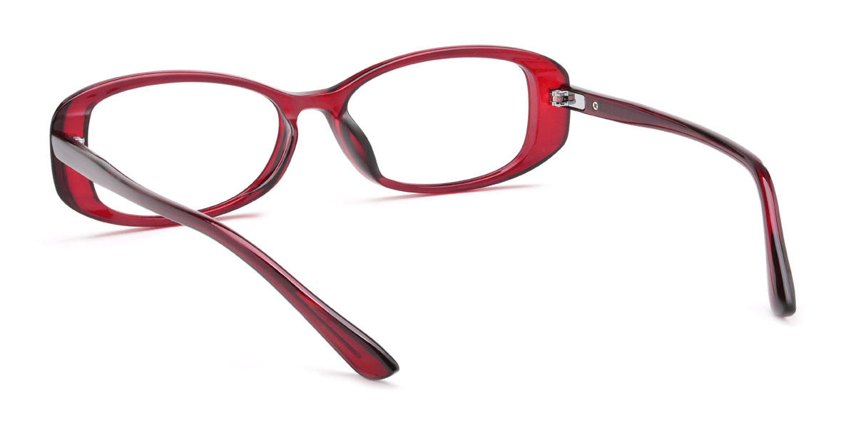 Red Wendy Glasses - Rectangle Glasses
