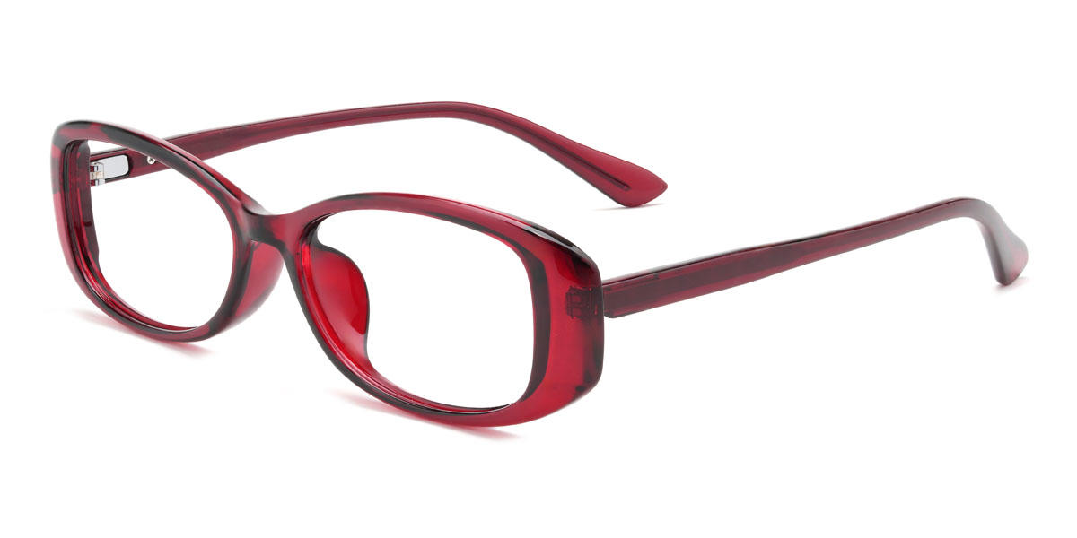 Red Wendy Glasses - Rectangle Glasses