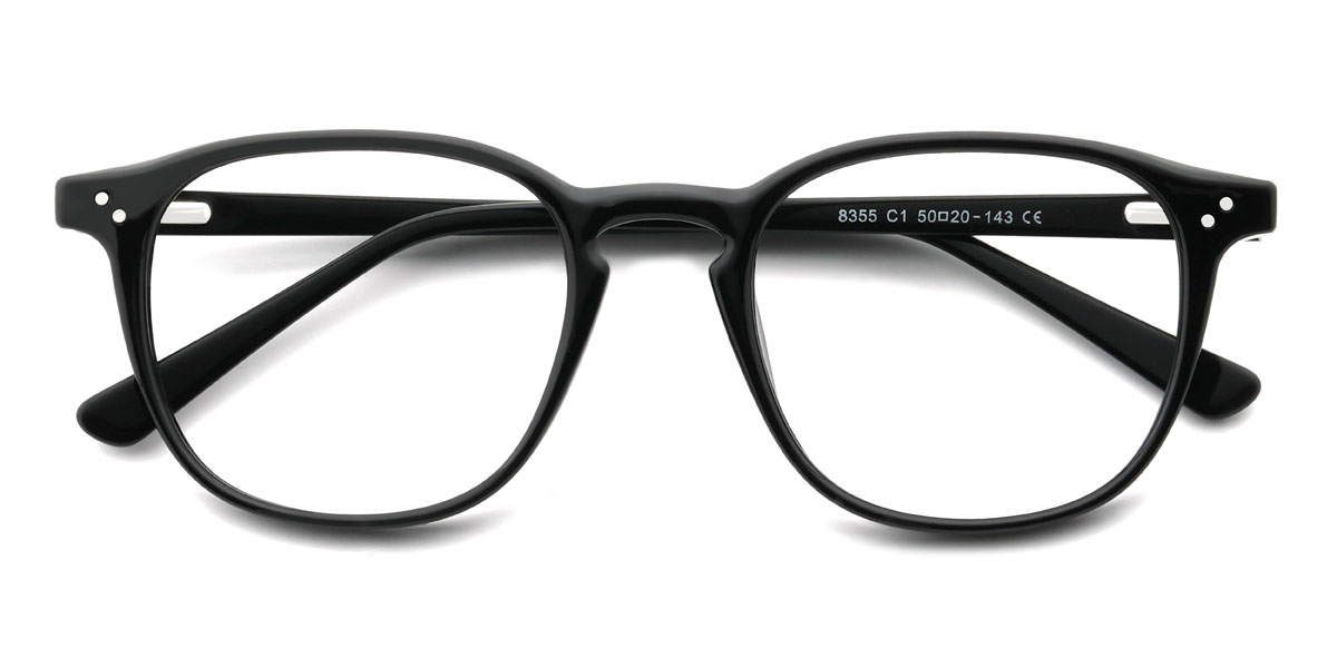 Black Quella Glasses - Rectangle Glasses
