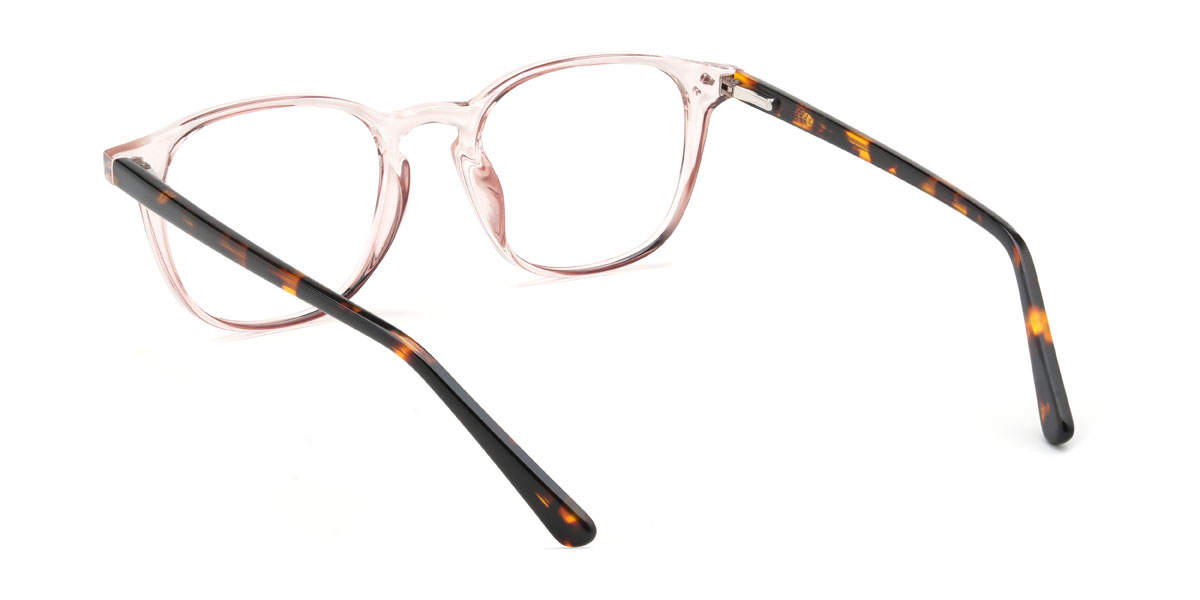 Light Pink Quella Glasses - Rectangle Glasses