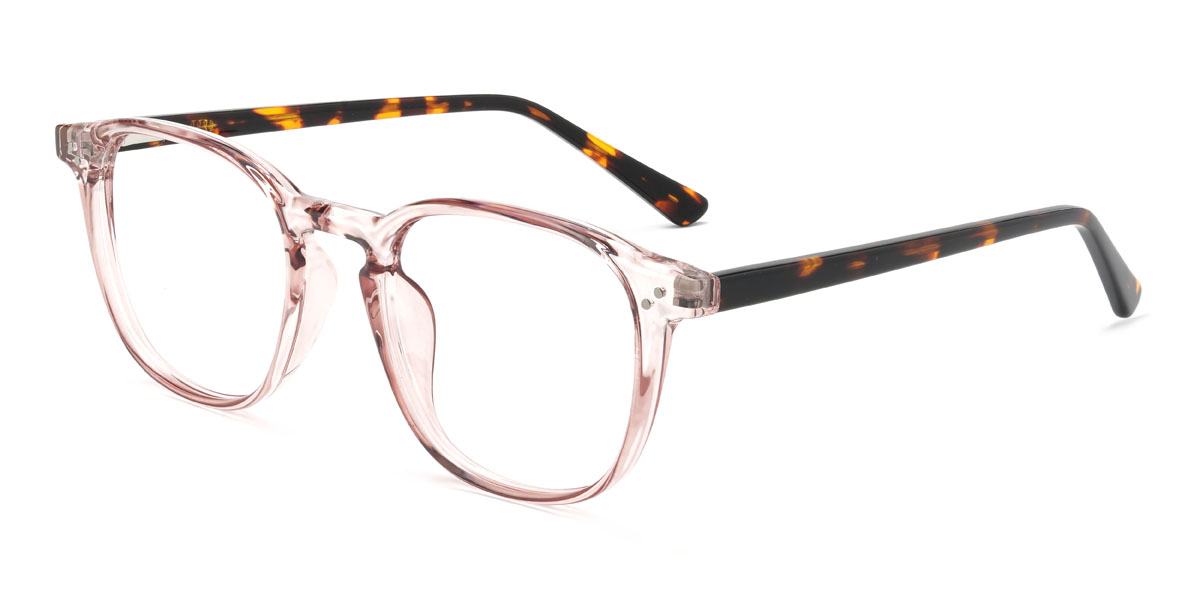 Light Pink Quella Glasses - Rectangle Glasses