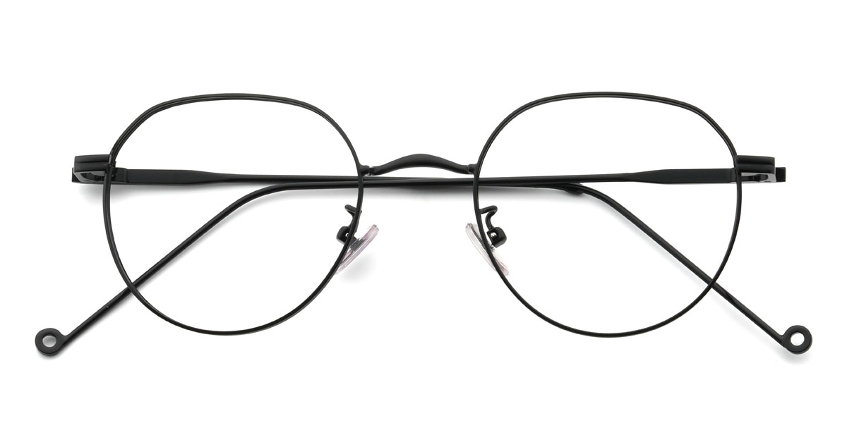 Black Kenneth Glasses - Oval Glasses