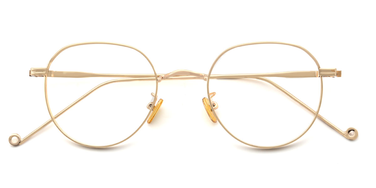 Gold Kenneth Glasses - Oval Glasses