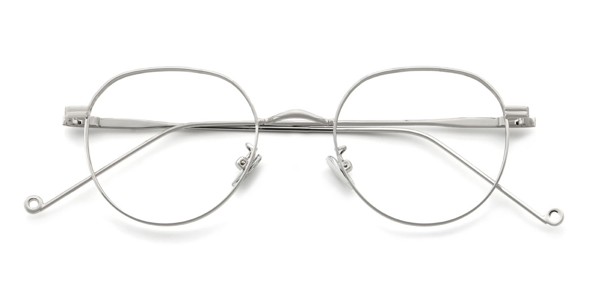 Silver Kenneth Glasses - Oval Glasses
