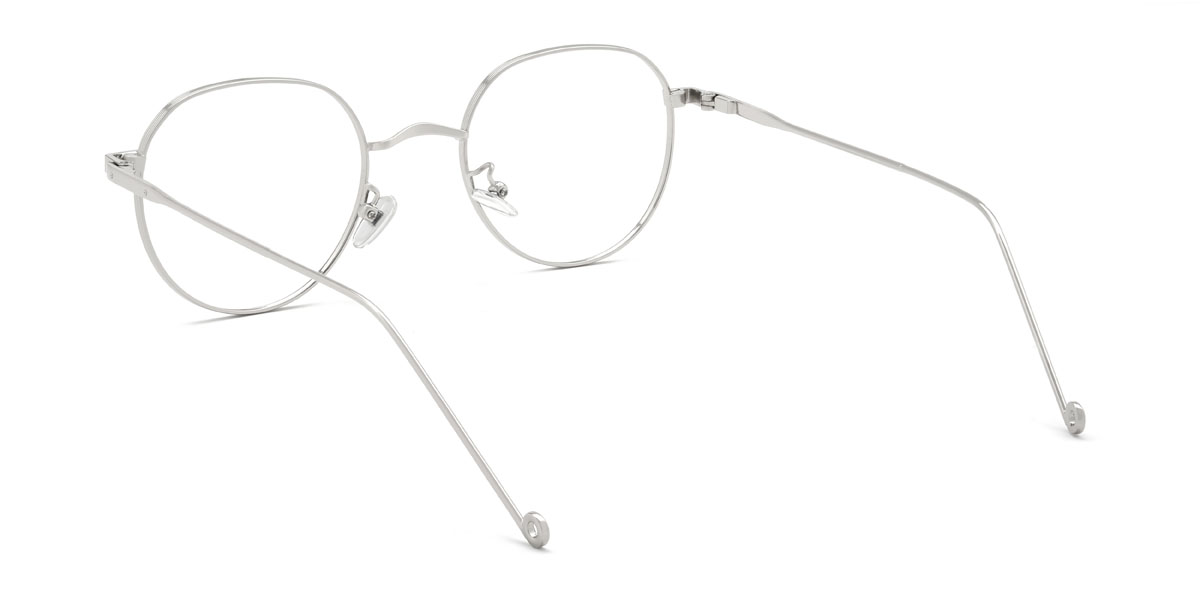 Silver Kenneth Glasses - Oval Glasses