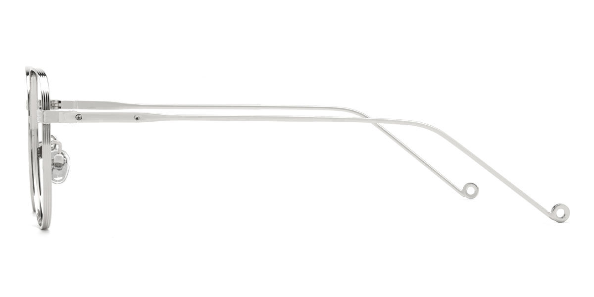 Silver Kenneth Glasses - Oval Glasses