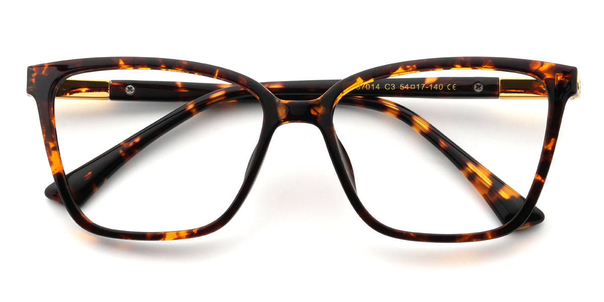 Tortoiseshell Jesus Glasses - Rectangle Glasses