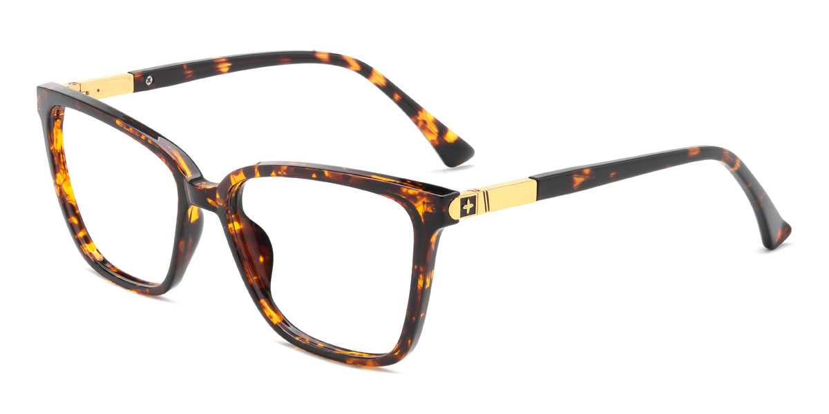 Tortoiseshell Jesus Glasses - Rectangle Glasses