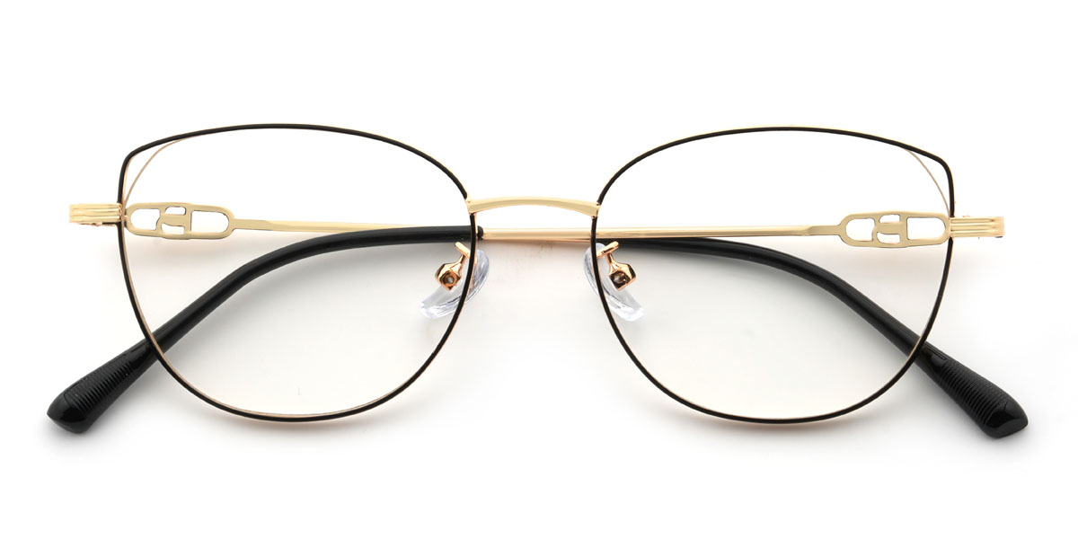 Gold Black Dorothea Glasses - Cat Eye Glasses