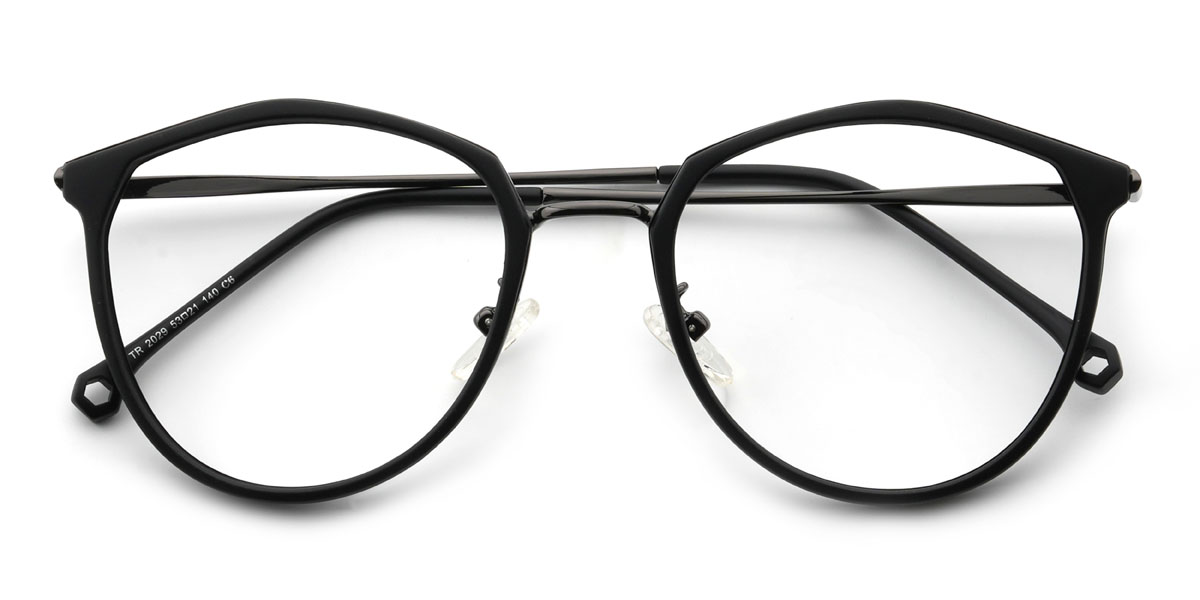 Black Bettie Glasses - Oval Glasses