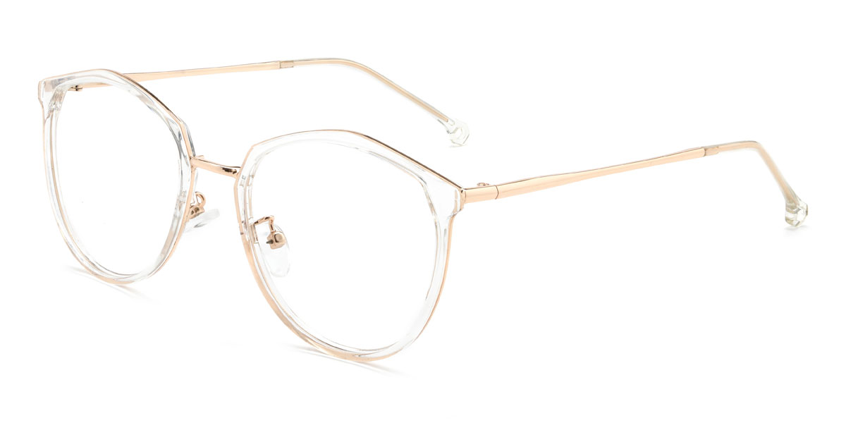 Clear Bettie Glasses - Oval Glasses