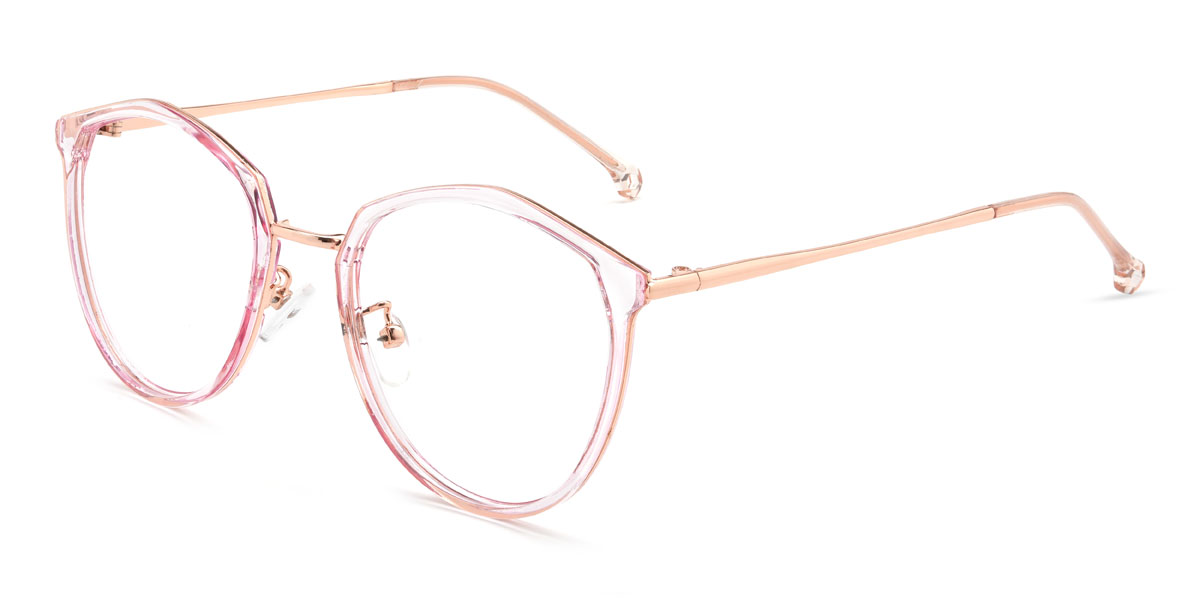 Light Pink Bettie Glasses - Oval Glasses