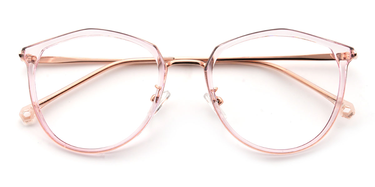 Light Pink Bettie Glasses - Oval Glasses