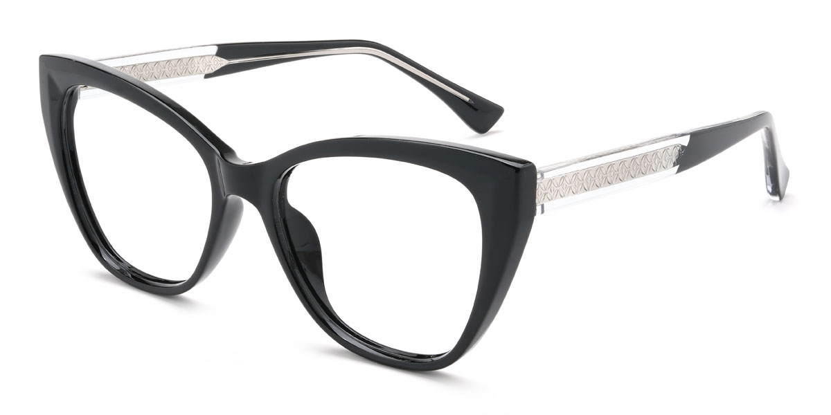 Black Laura Glasses - Cat Eye Glasses