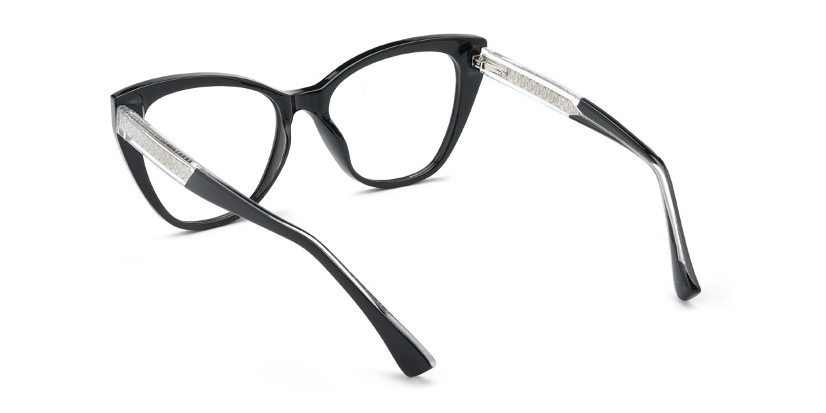 Black Laura Glasses - Cat Eye Glasses