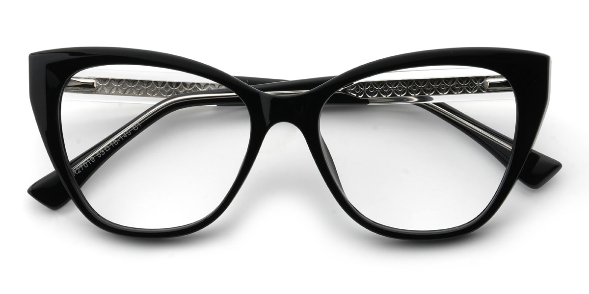 Black Laura Glasses - Cat Eye Glasses