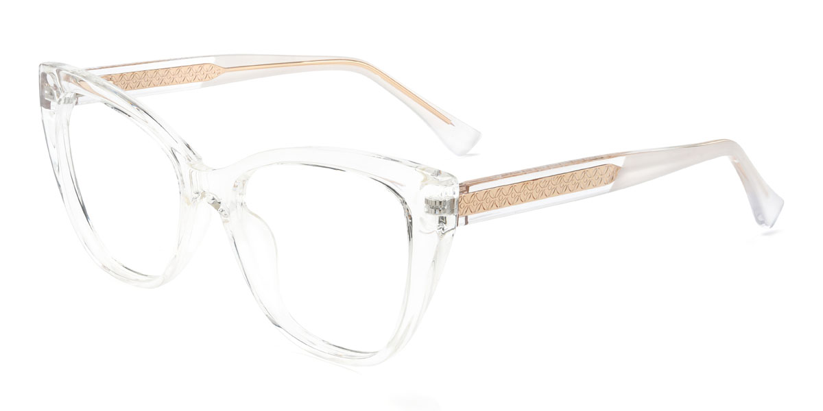 Clear Laura Glasses - Cat Eye Glasses
