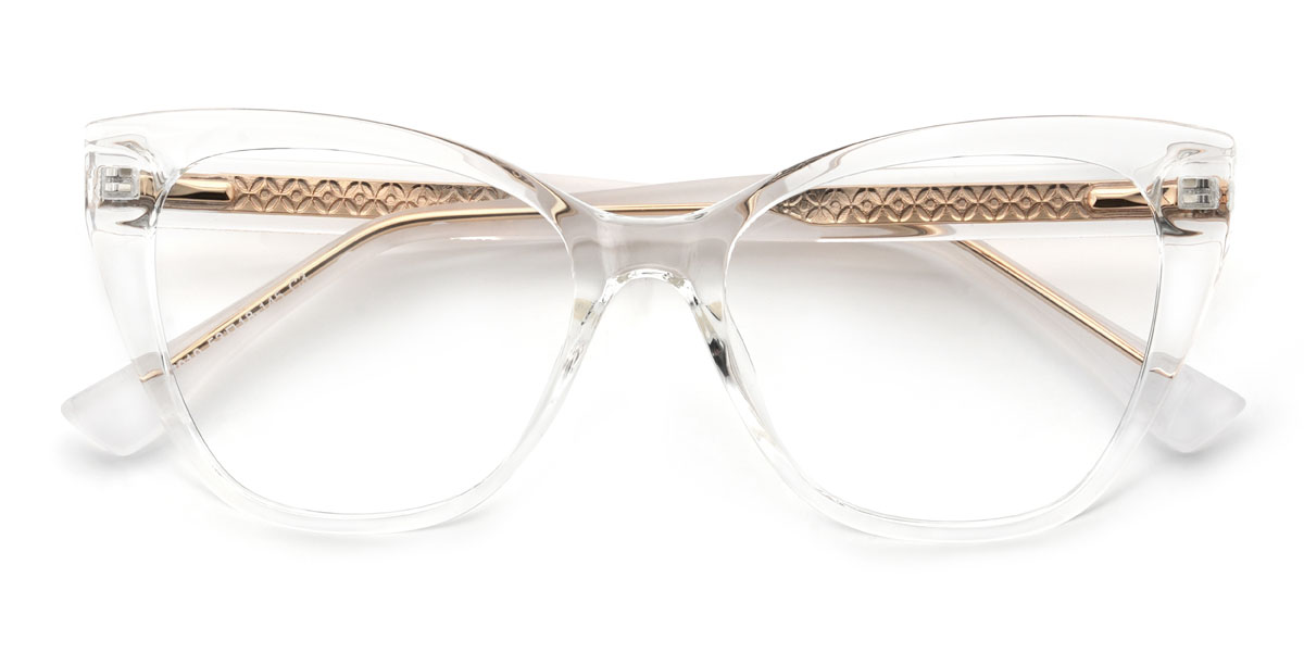 Clear Laura Glasses - Cat Eye Glasses