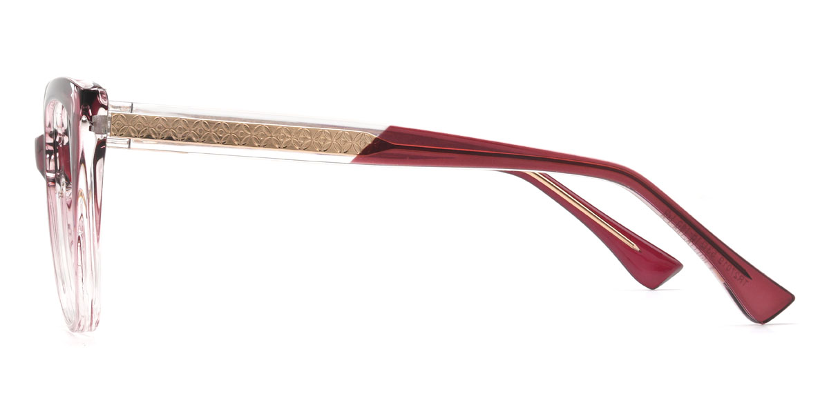 Gradient Rose Violet Laura Glasses - Cat Eye Glasses