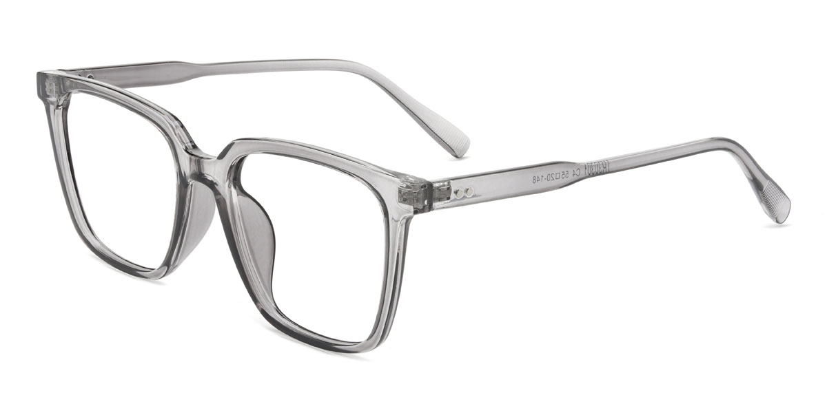 Clear Grey Willy Glasses - Rectangle Glasses