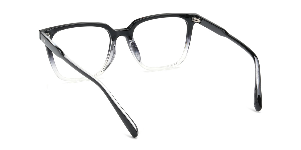 Gradient Black Willy Glasses - Rectangle Glasses