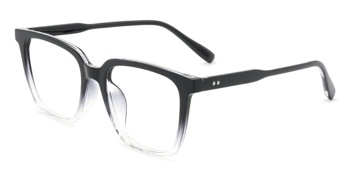 Gradient Black Willy Glasses - Rectangle Glasses