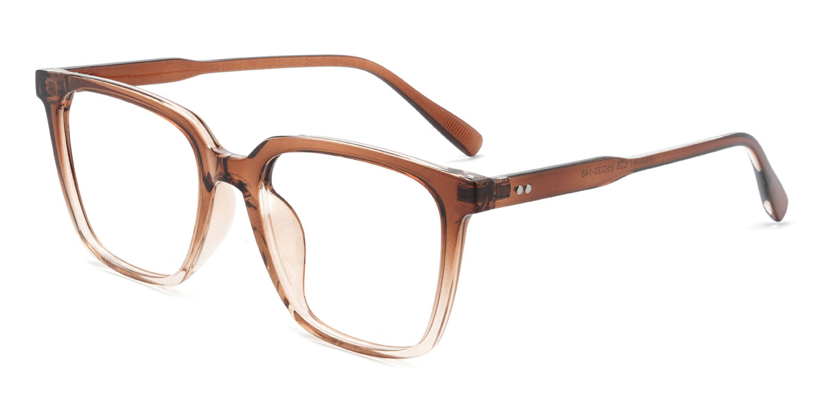 Gradient Brown Willy Glasses - Rectangle Glasses