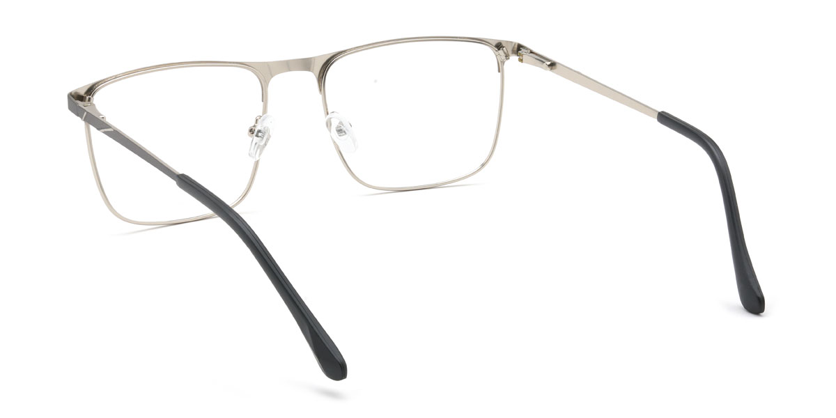 Silver Gun Romeo Glasses - Rectangle Glasses