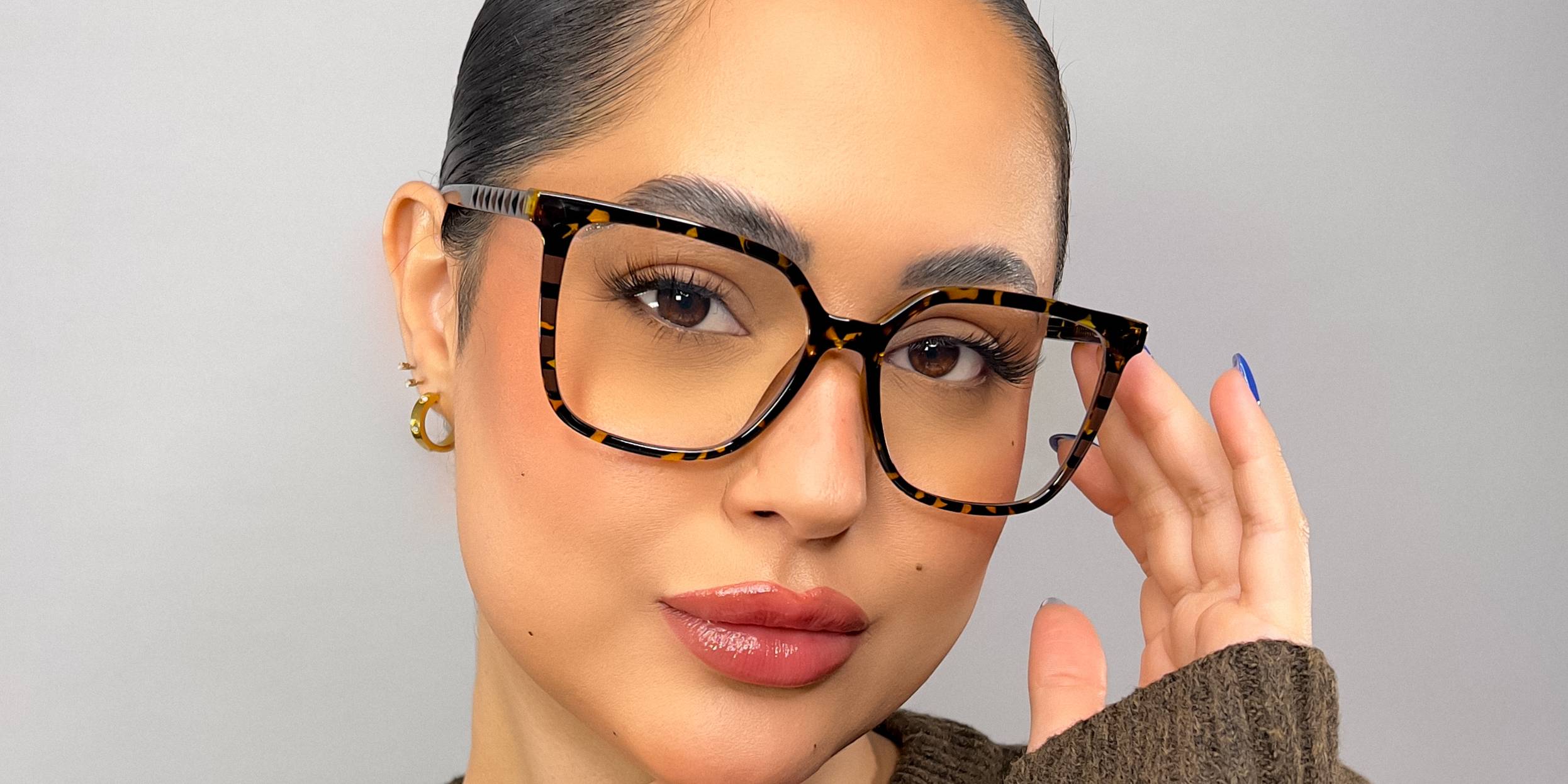Yellow Tortoiseshell Anastasia Glasses - Square Glasses