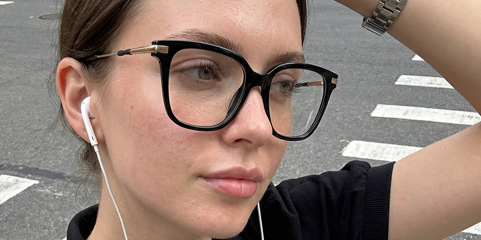 Black Samuel Glasses - Square Glasses