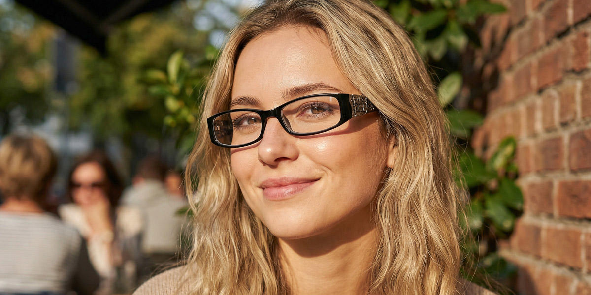 Black Cyprian Glasses - Rectangle Glasses