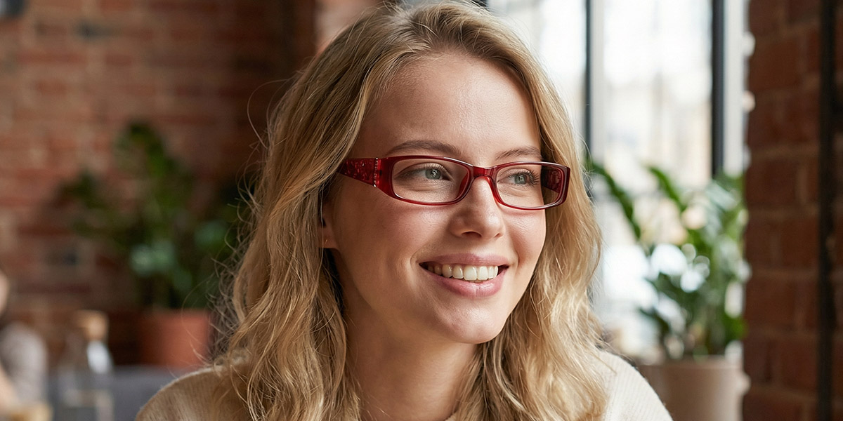 Blood Cyprian Glasses - Rectangle Glasses