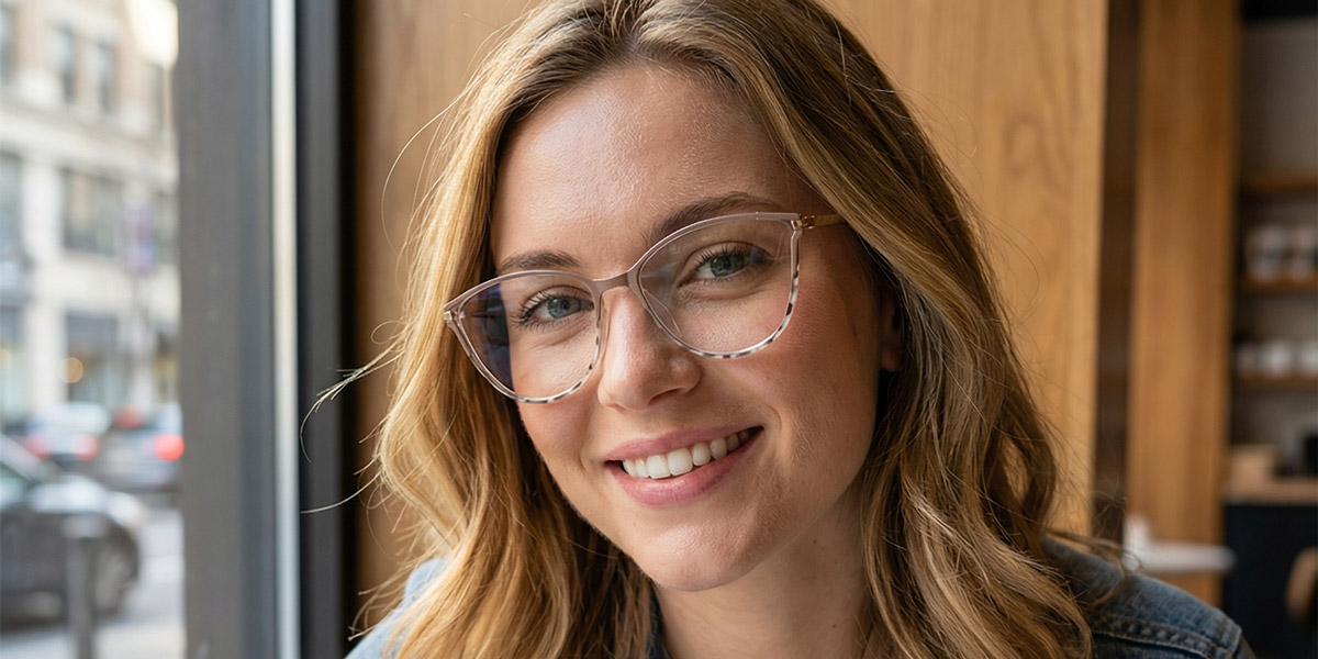 Marrón nude manchas Chloe Gafas - Cat Eye Glasses