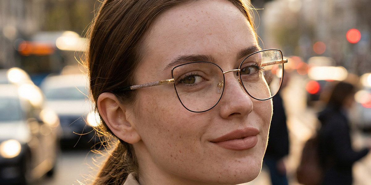 Arany Fekete Amiri Szemüveg - Cat Eye Glasses