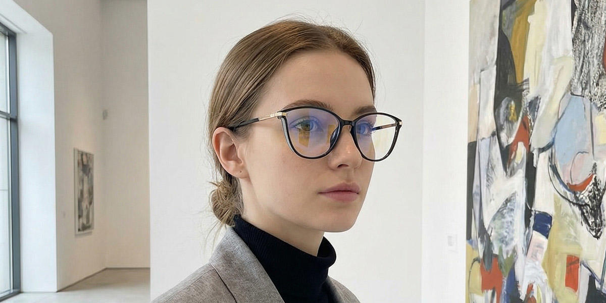 Fekete Chloe Szemüveg - Cat Eye Glasses