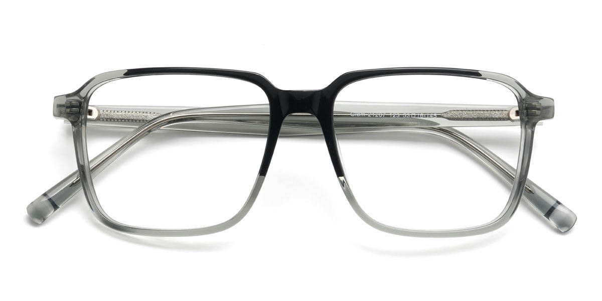 Black Grey Sammy Glasses - Rectangle Glasses