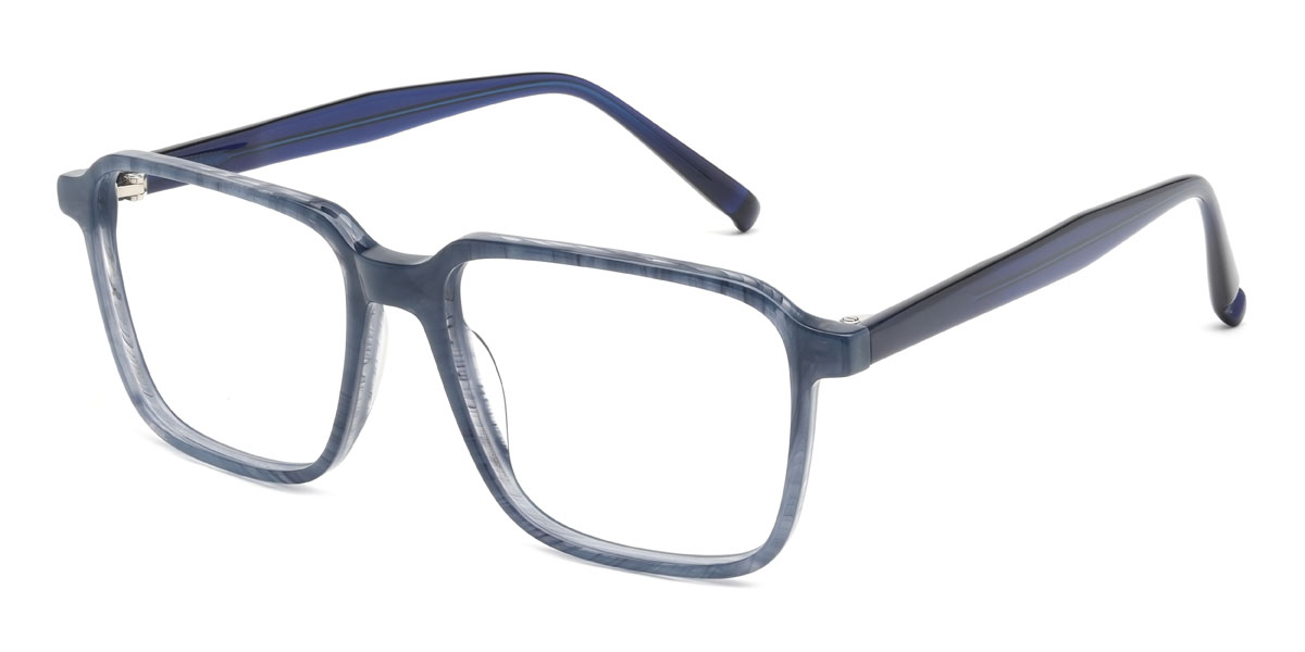 Blue Tortoiseshell Sammy Glasses - Rectangle Glasses