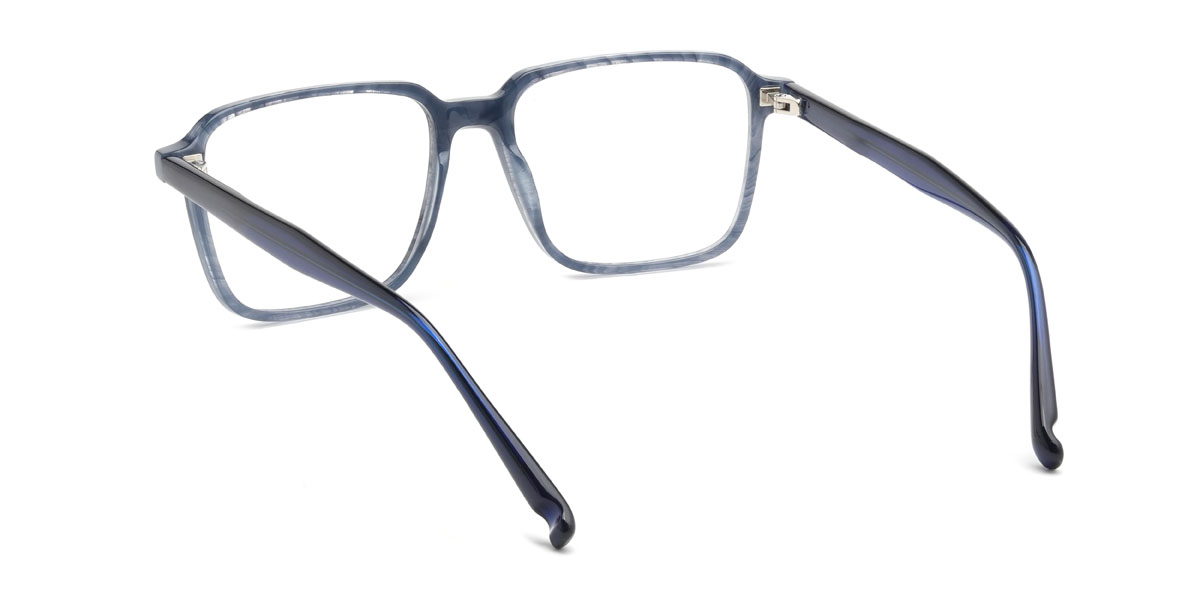 Blue Tortoiseshell Sammy Glasses - Rectangle Glasses