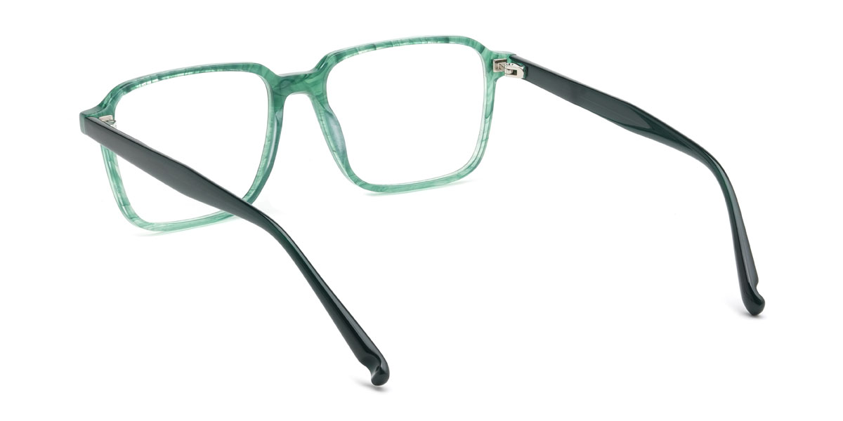 Green Tortoiseshell Sammy Glasses - Rectangle Glasses