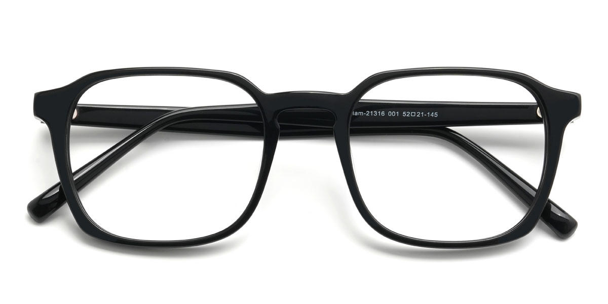 Black Terrell Glasses - Rectangle Glasses