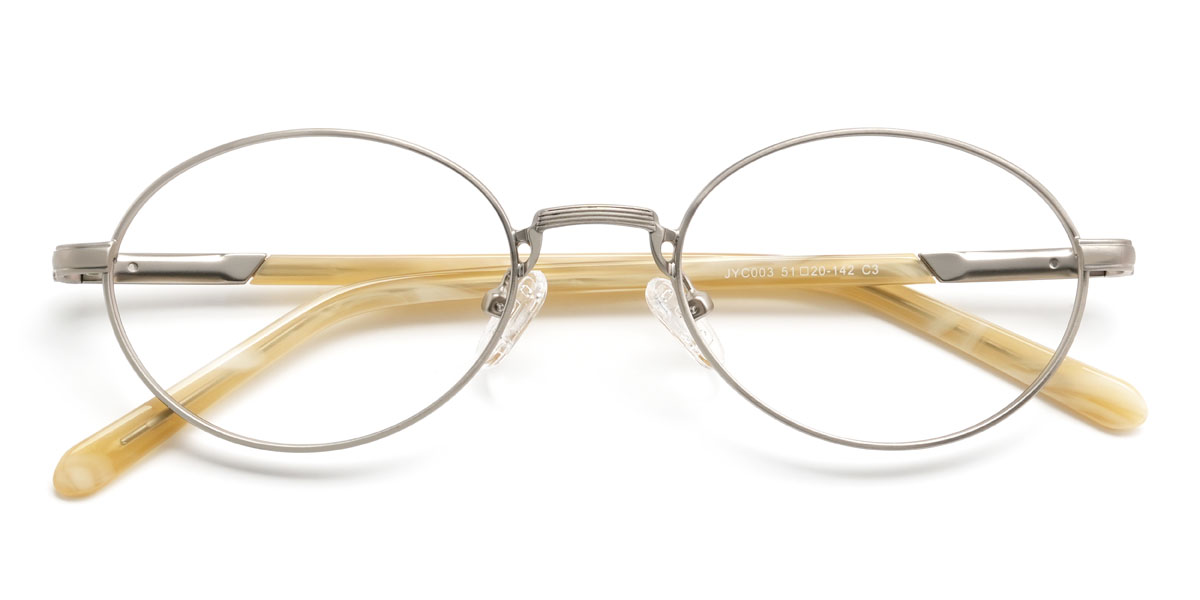 Silver Donny Glasses - Oval Glasses