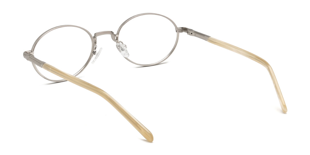 Silver Donny Glasses - Oval Glasses