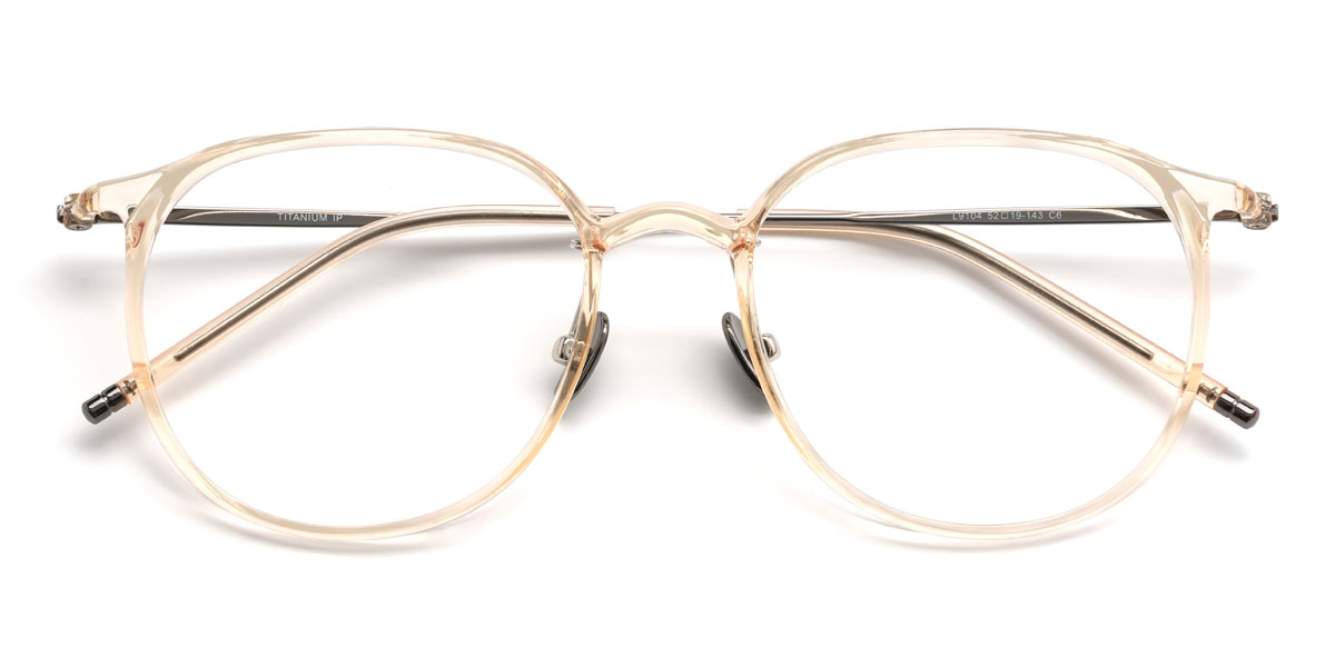 Champagne Xanthe Glasses - Oval Glasses