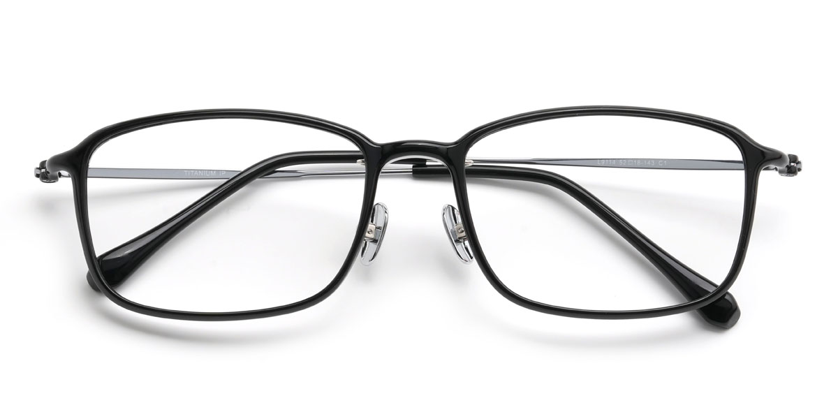 Black Yuriy Glasses - Rectangle Glasses